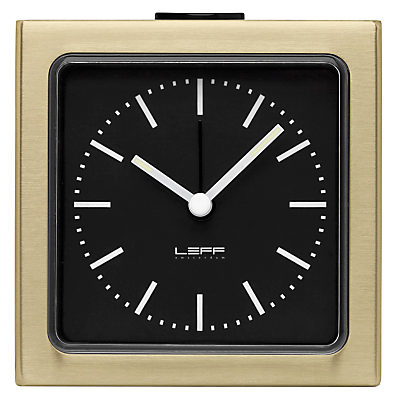 LEFF Amsterdam Block Alarm Clock Chrome
